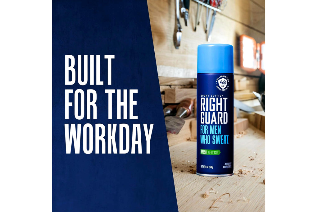 Right Guard Sport Fresh Antiperspirant Spray – 6 oz Pack of 5 | Up to 48h Odor Protection