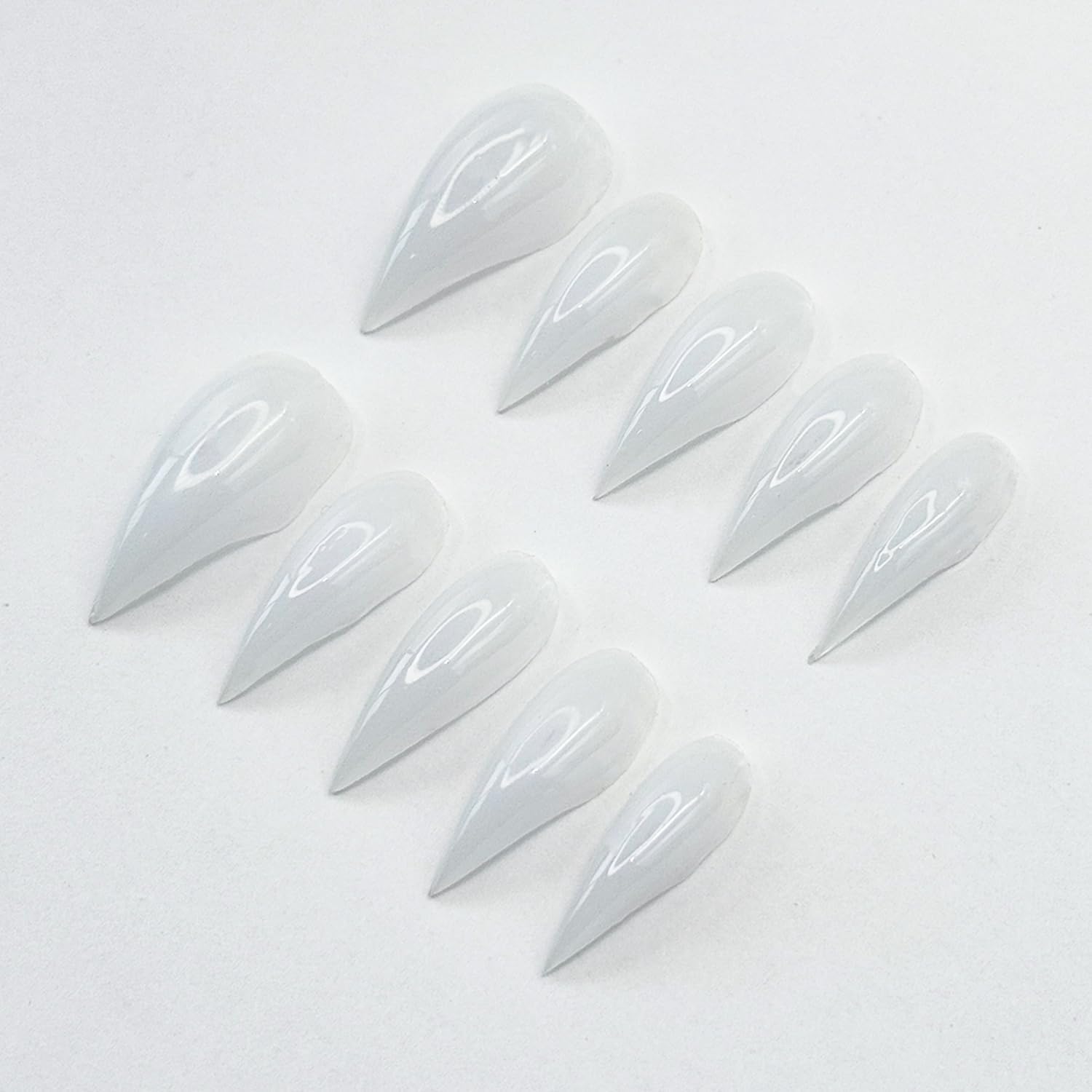 RIICFDD Halloween Press On Nails – 24 Pcs Box | Dragon Claw & Eagle Claw Design Short Curved Stiletto Goth Nails