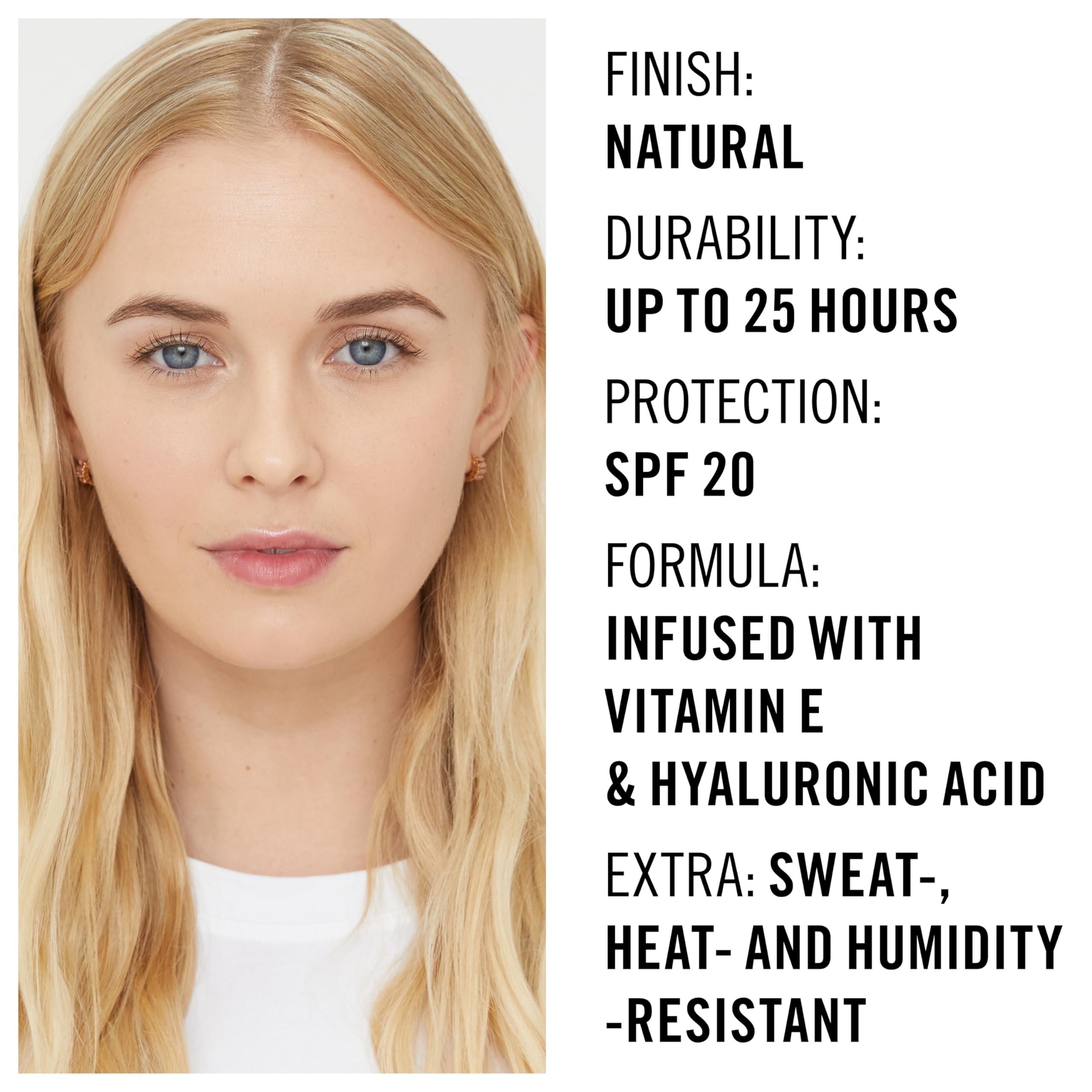 Rimmel Lasting Finish 25HR Foundation – Vanilla 160 (1 oz) | Full Coverage, Waterproof, SPF 20