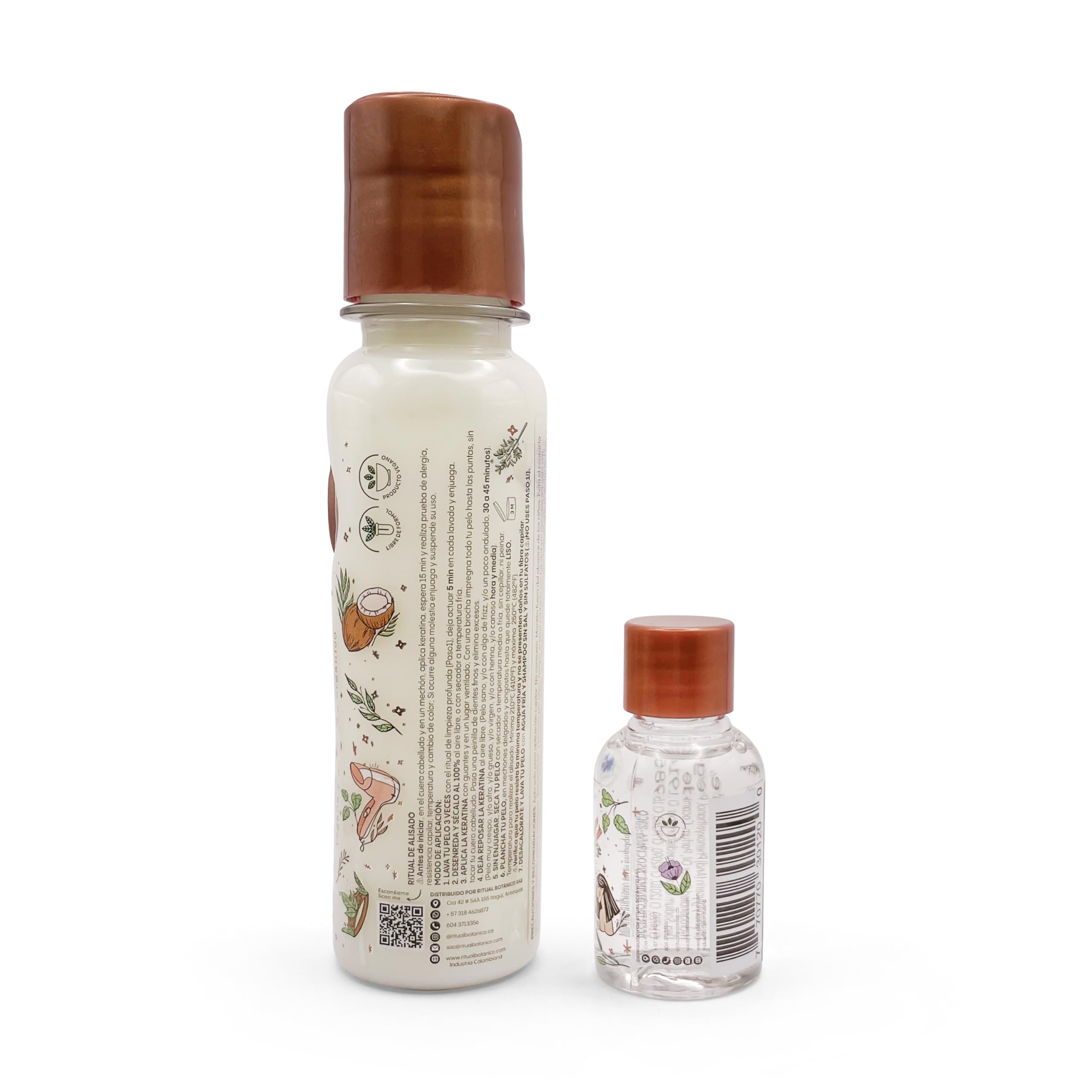 Ritual Botanico Organic Keratin - Vegan Hair Straightening Cream & Shampoo