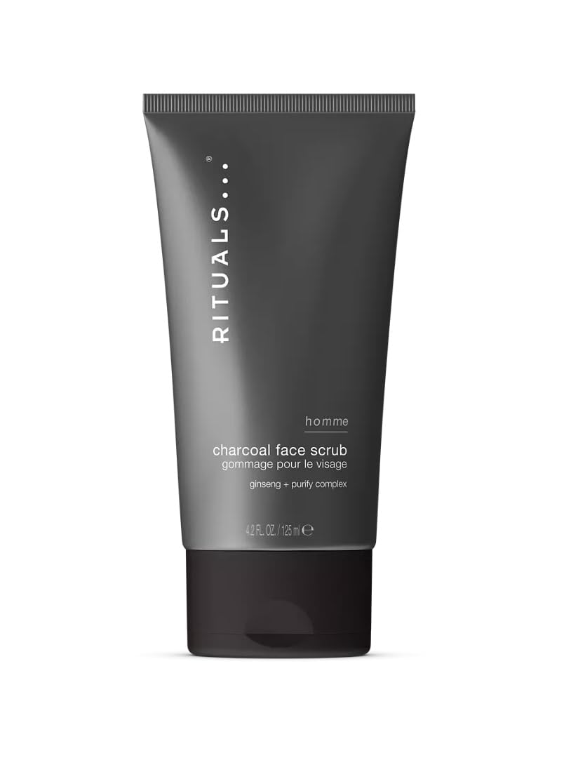 RITUALS Homme Charcoal Face Scrub – 125ml/4.2oz | Gentle Exfoliating Cleanser for Men