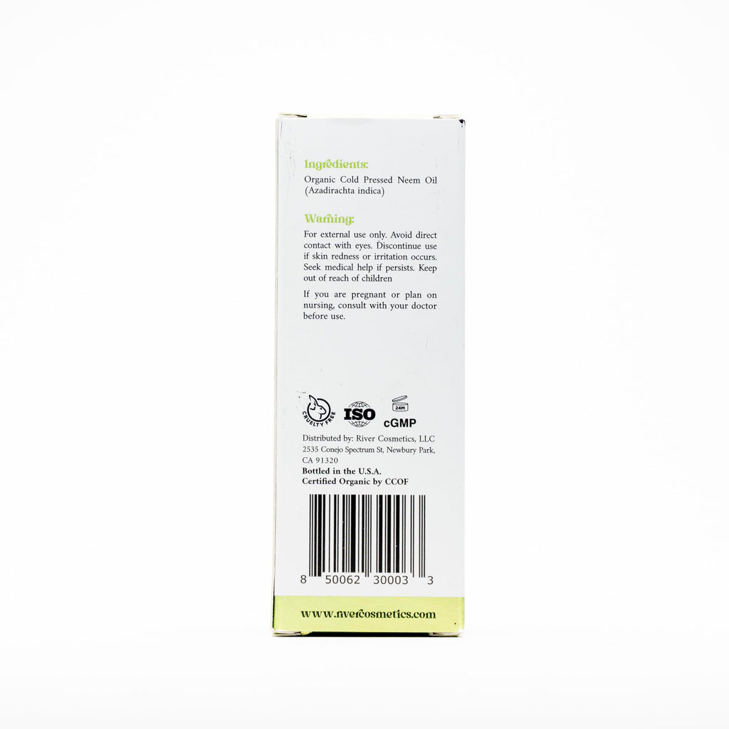 River Cosmetics Organic Neem Oil – Cold-Pressed, 4 oz, USDA Organic, Hexane-Free