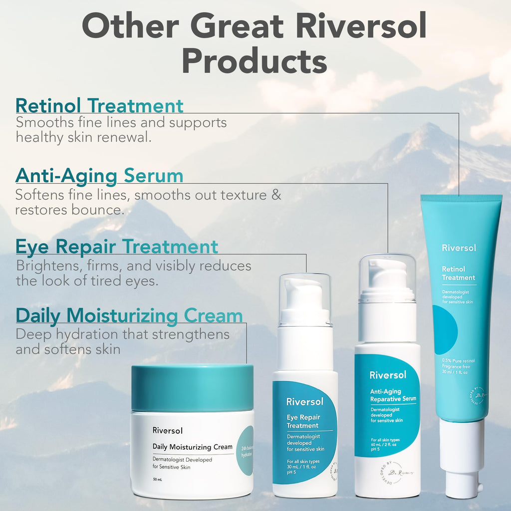 Riversol Glycolic Acid Peel 4% | Gentle AHA Exfoliant for Sensitive Skin | Smooth Texture & Brightening