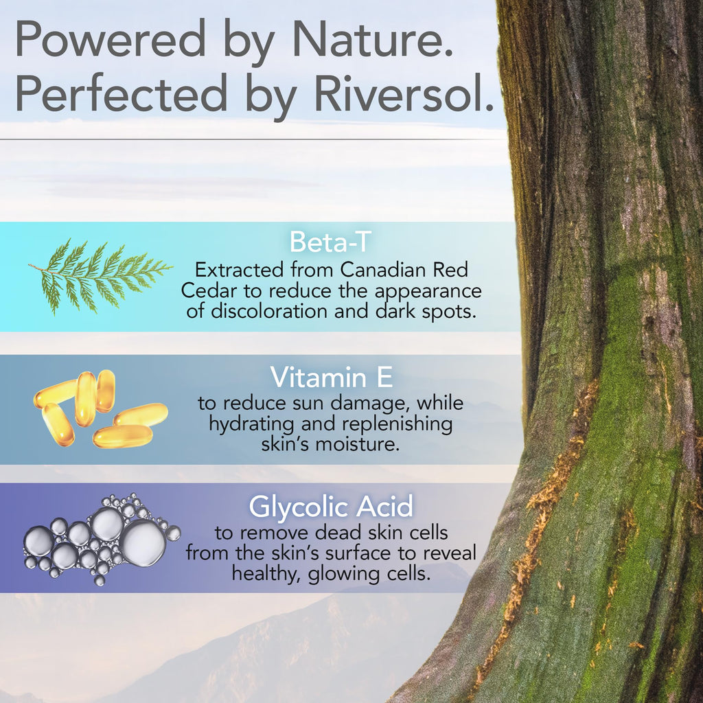 Riversol Glycolic Acid Peel 4% | Gentle AHA Exfoliant for Sensitive Skin | Smooth Texture & Brightening