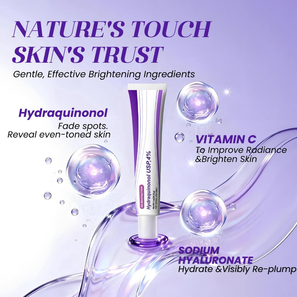 Rivocoda Hydraquinonol Dark Spot Brightening Cream – 4% Gentle, Hydrating, All Skin Types