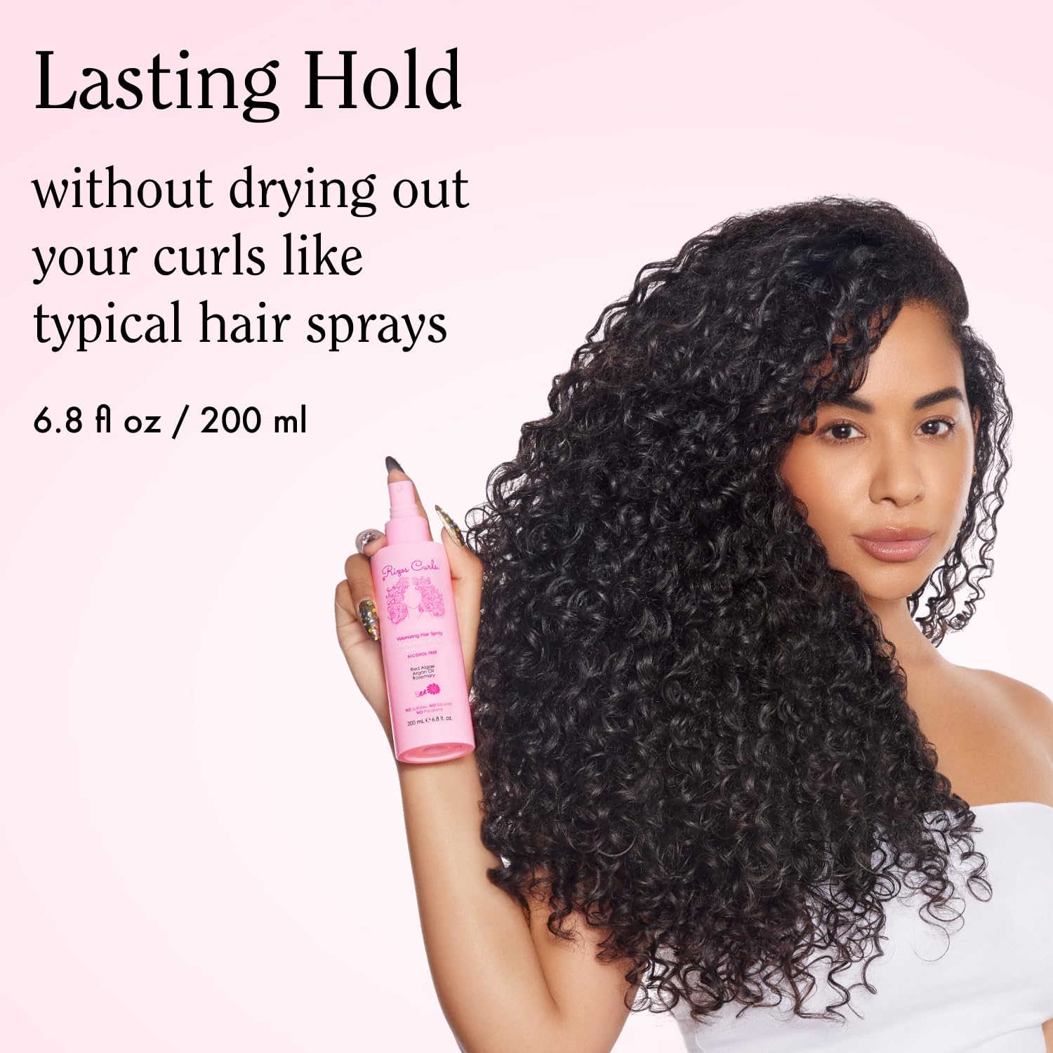 Rizos Curls Alcohol-Free Curl Hair Spray – Flexible Hold & Frizz Control