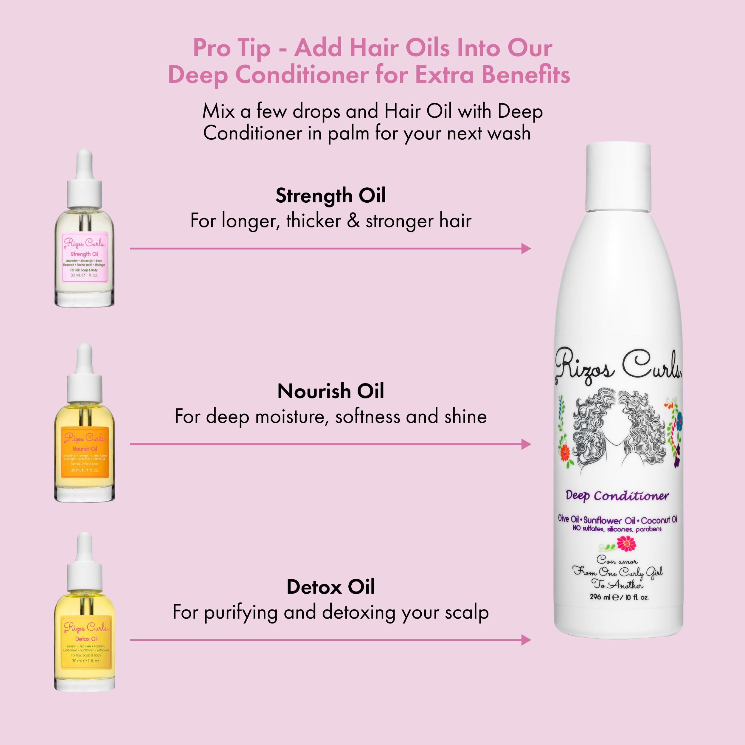 Rizos Curls Detox Oil – Detox & Balance Scalp, Reduce Buildup, Soothe Irritation | Tea Tree & Lemon, 1 oz