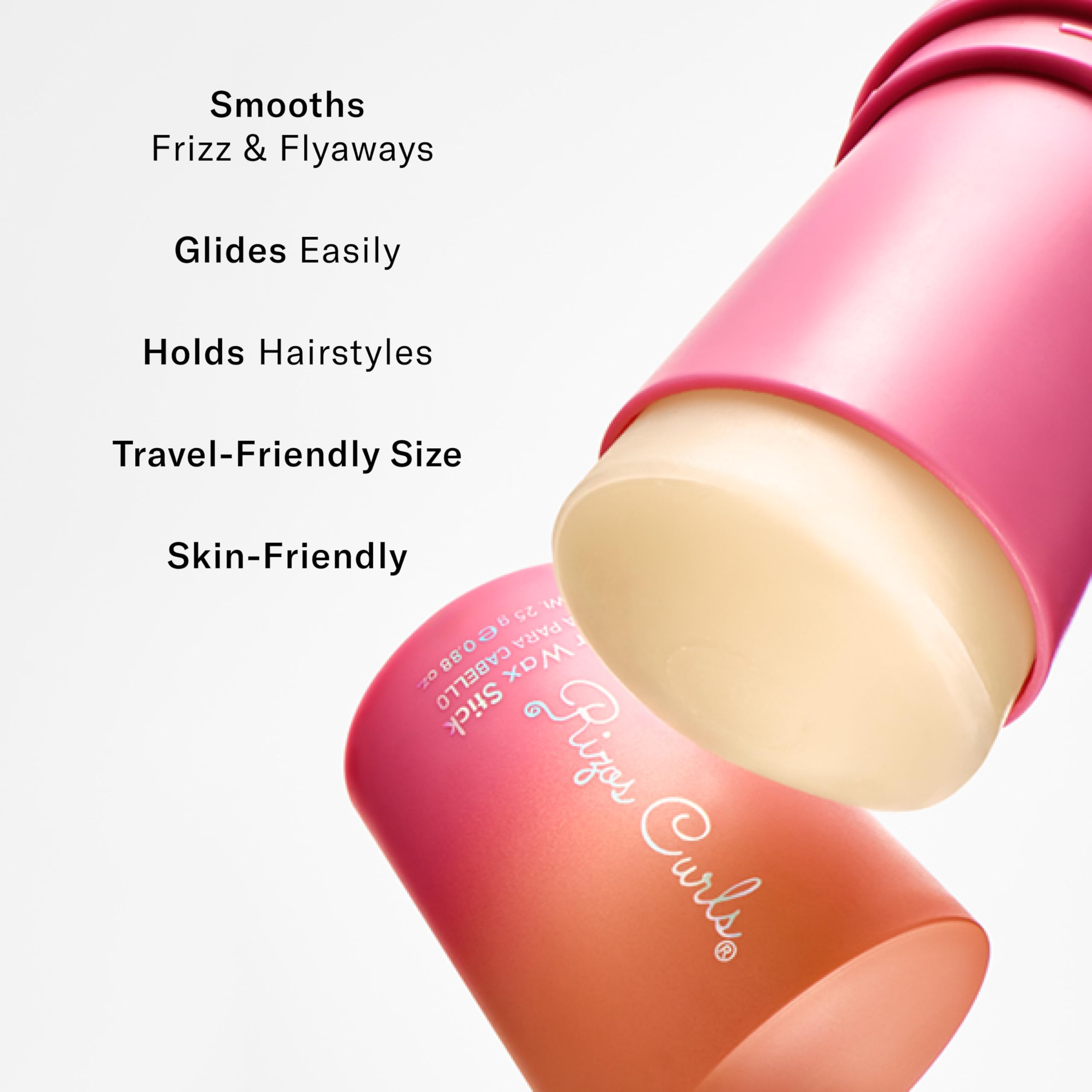 Rizos Curls Hair Wax Stick – Tames Flyaways & Smooth Edges with Castor Oil for All Hair Types