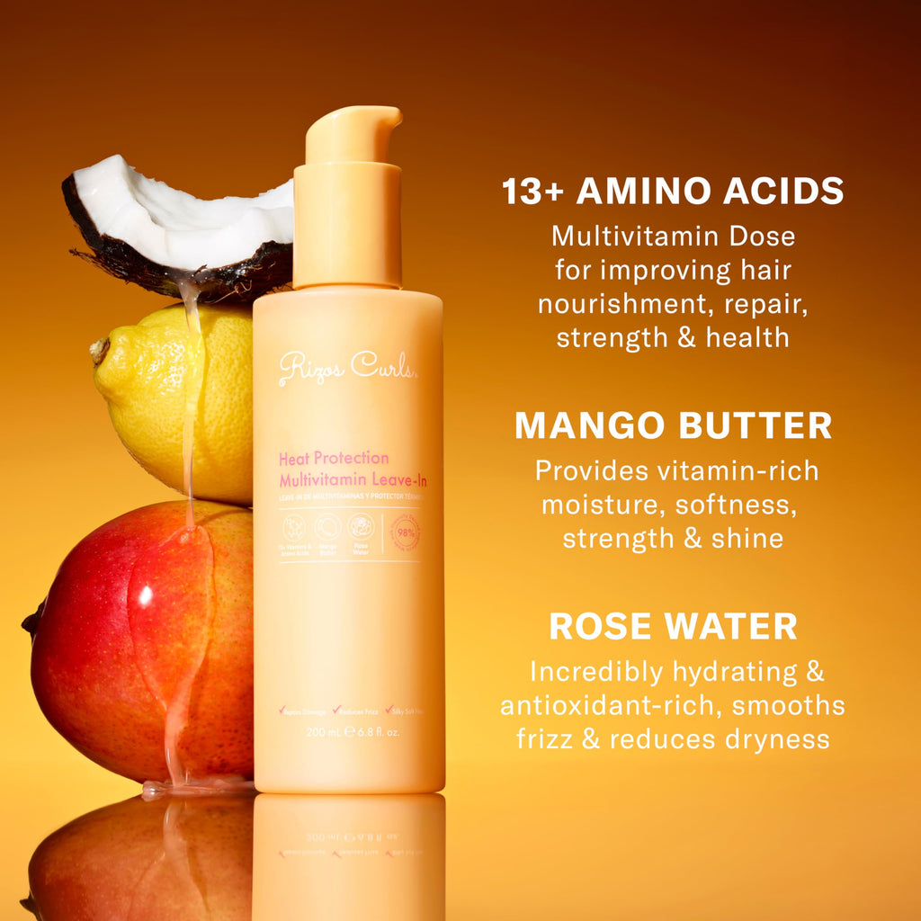 Rizos Curls Multivitamin Leave-In Heat Protection — Up to 450°F