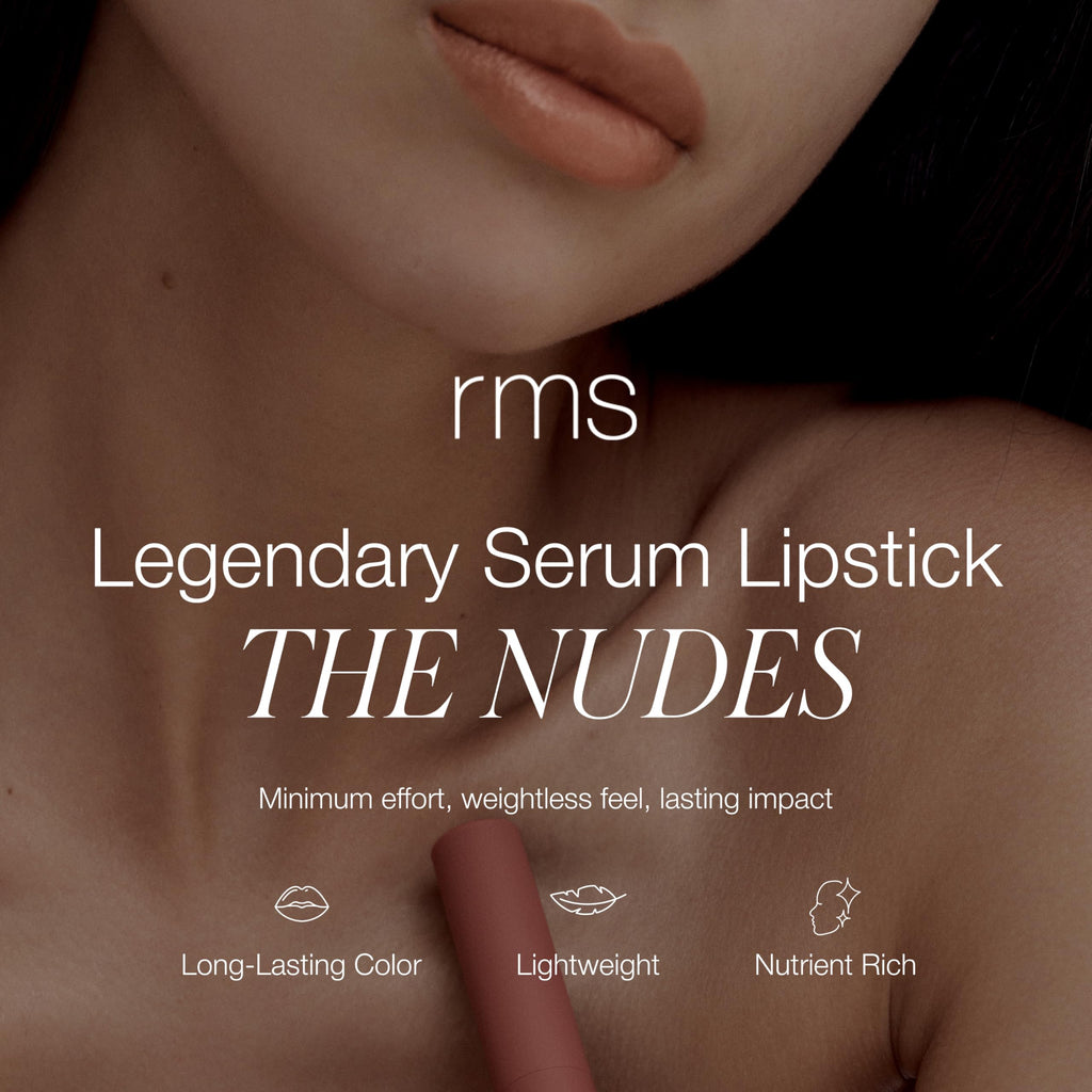 RMS Beauty Legendary Serum Lipstick The Nudes – Hydrating Nude Lipstick