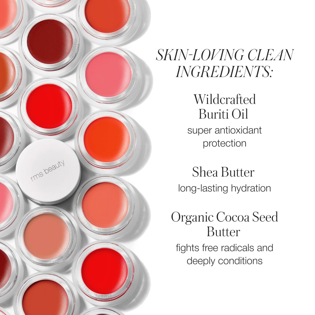 RMS Beauty Lip2Cheek Cream Blush & Lip Tint – Hydrating, Buildable Color, Portable 0.28 oz
