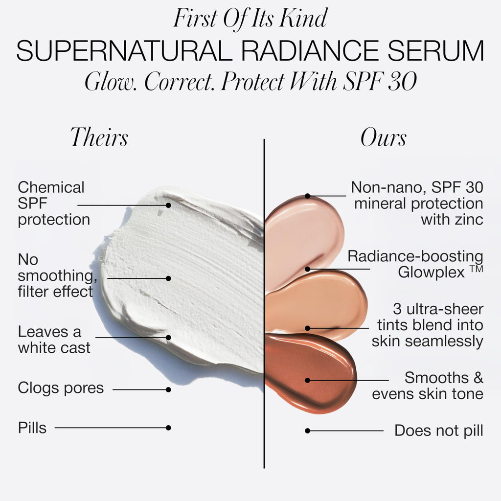 RMS Beauty Supernatural Radiance Serum SPF 30 — Lightweight Mineral Sunscreen & Glow Enhancer | 1 oz