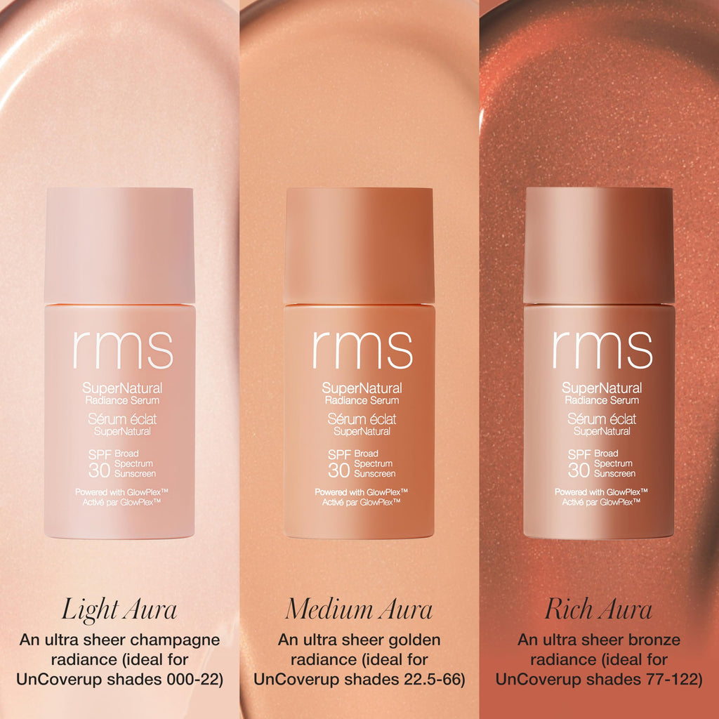RMS Beauty Supernatural Radiance Serum SPF 30 — Lightweight Mineral Sunscreen & Glow Enhancer | 1 oz