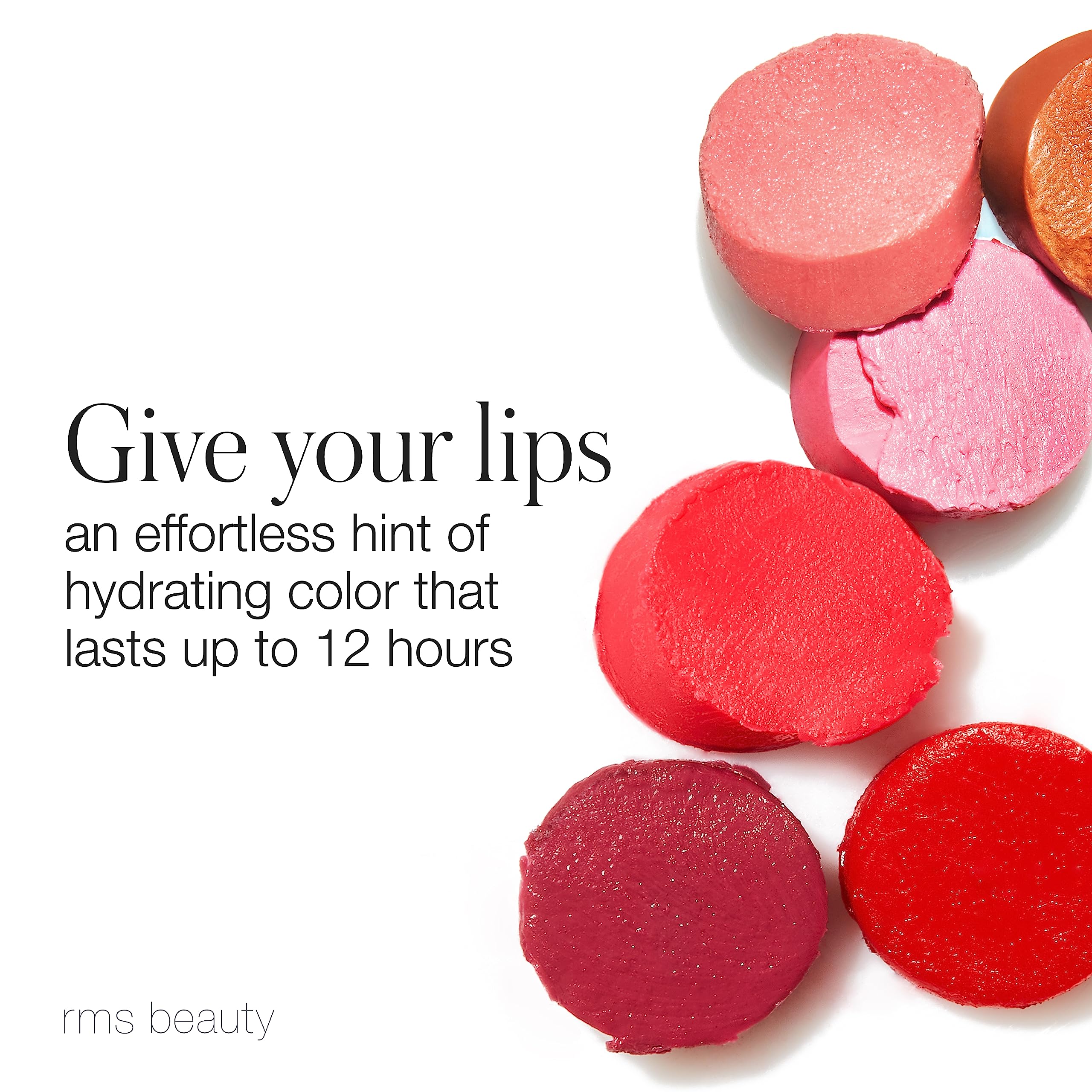 RMS Beauty Tinted Daily Lip Balm – Hydrating Sheer Lip Tint, 12-Hour Moisture, Vegan & Fragrance-Free