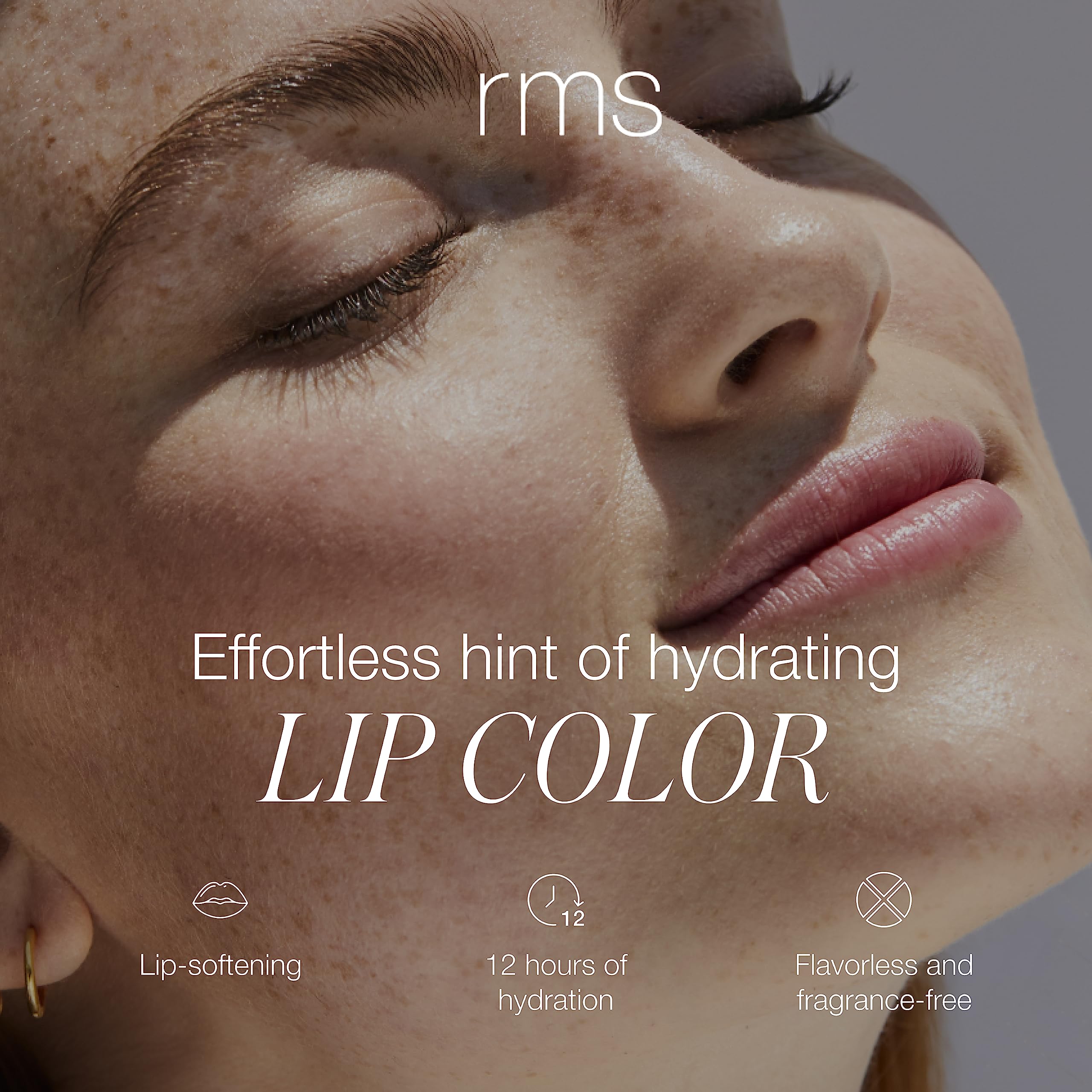 RMS Beauty Tinted Daily Lip Balm – Hydrating Sheer Lip Tint, 12-Hour Moisture, Vegan & Fragrance-Free