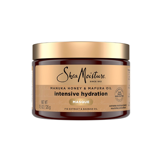 Shea Moisture Manuka Honey & Mafura Oil Intensive Hydration Hair Masque 11.5 oz / 340 ml - For Dry, Damaged Natural Curls
