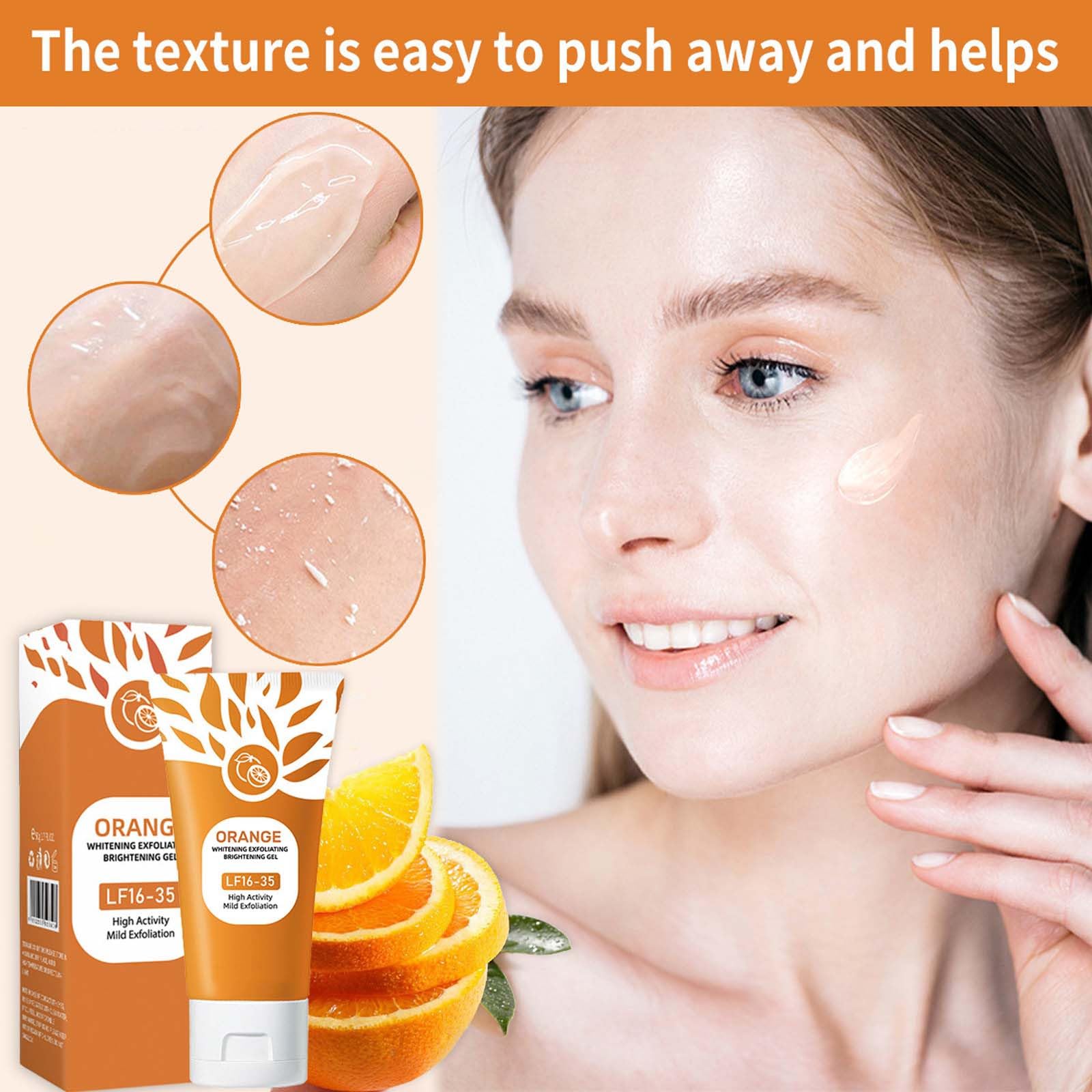 RnemiTe-amo Orange Enzymes Exfoliating Gel – Face & Body Scrub (2pc, 3oz)