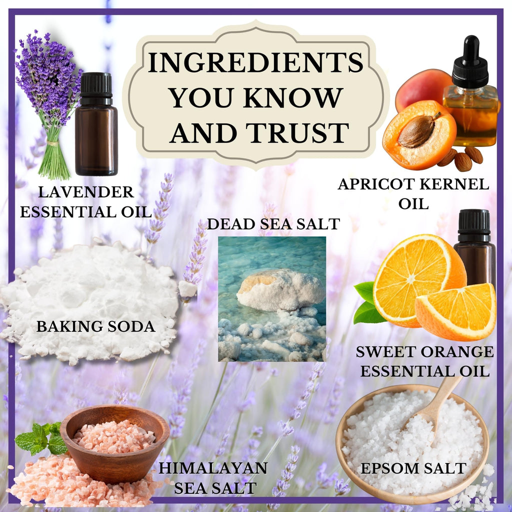 Rock the Top USA Made Self Care Gift Box | Lavender Bath Bombs & Epsom Salt Soak