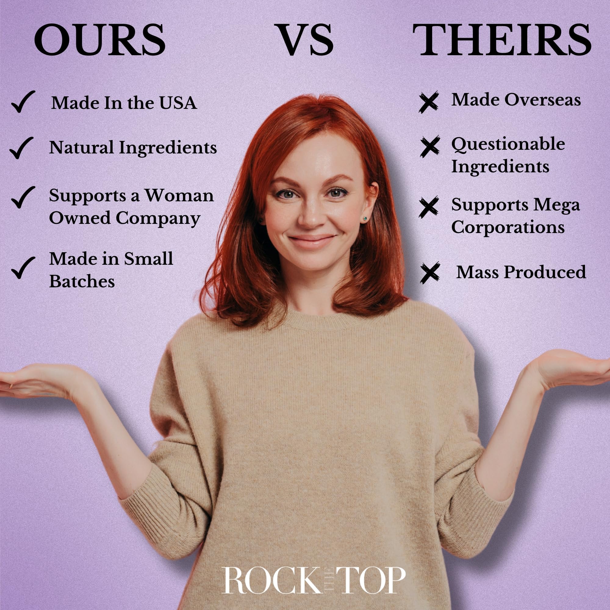 Rock the Top USA Made Self Care Gift Box | Lavender Bath Bombs & Epsom Salt Soak