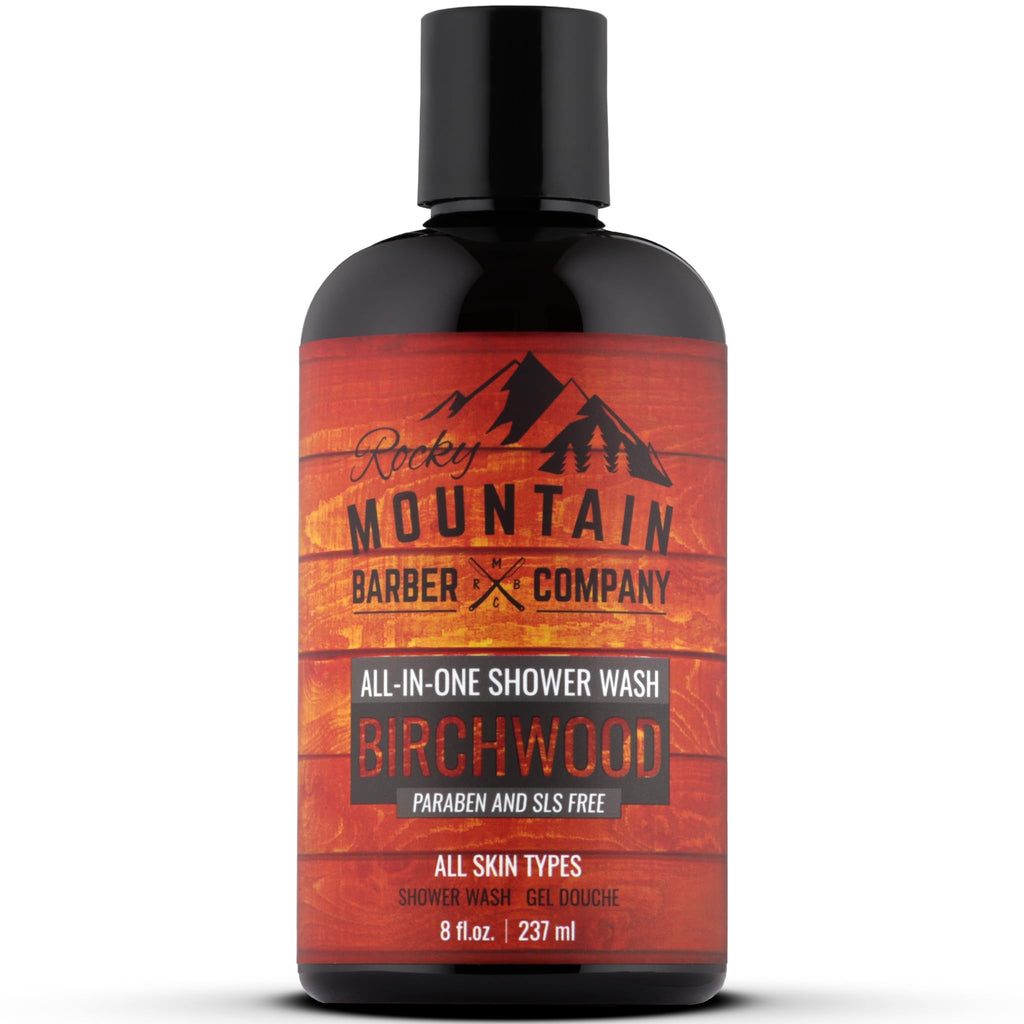 Birchwood All-In-One Body Wash | Shampoo, Body Wash, Conditioner, Face & Beard – Rocky Mountain Barber Co.