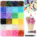 RODAKY Resin Jelly Rhinestones – 24-Color 5mm Nail Art Gems Kit