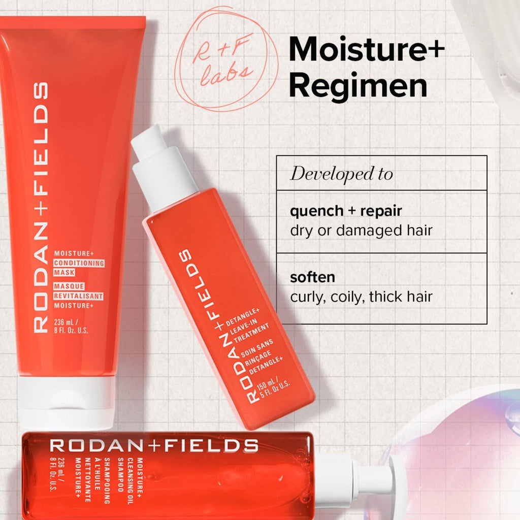 RODAN + FIELDS Detangle+ Leave-In Treatment — Coconut & Jojoba Oil Color-Safe Conditioner | Heat Protection | Ginger & Hyaluronic Acid | 150 mL