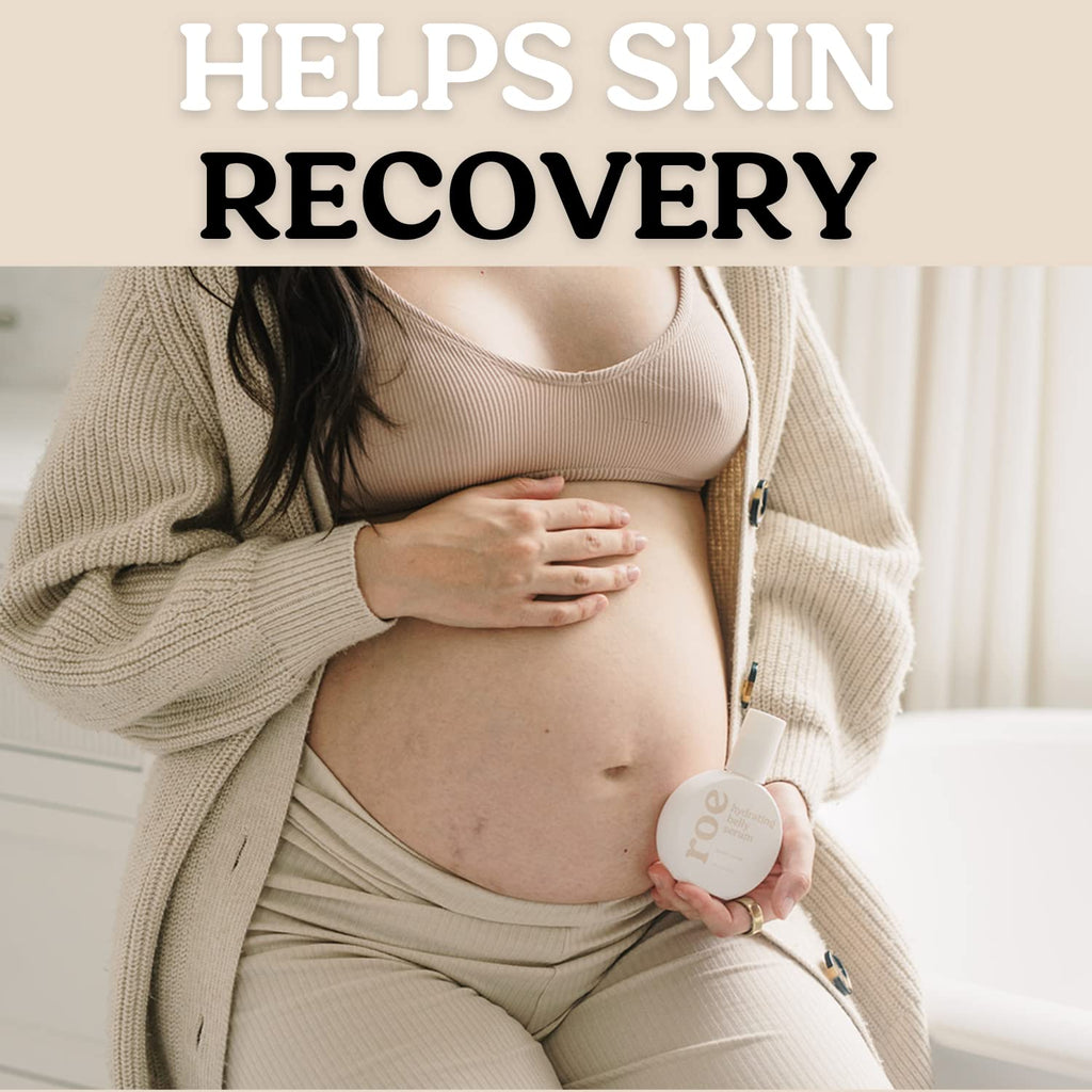 Roe Wellness Belly Stretch Mark Serum for Sensitive Skin – Hydration & Elasticity
