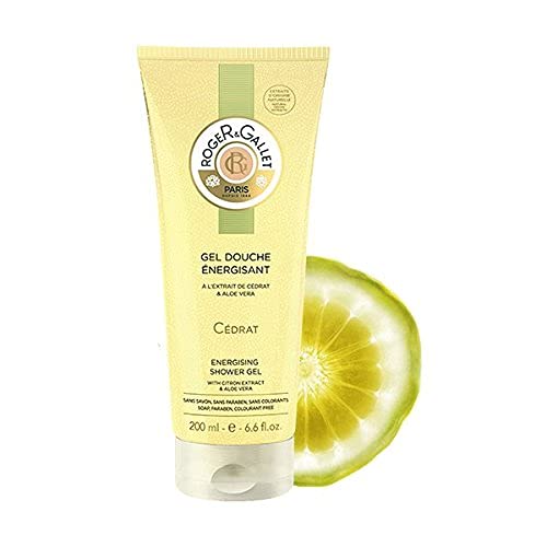 Roger & Gallet Citron Body Wash | Gentle Cleansing for All Skin Types | 6.6 oz