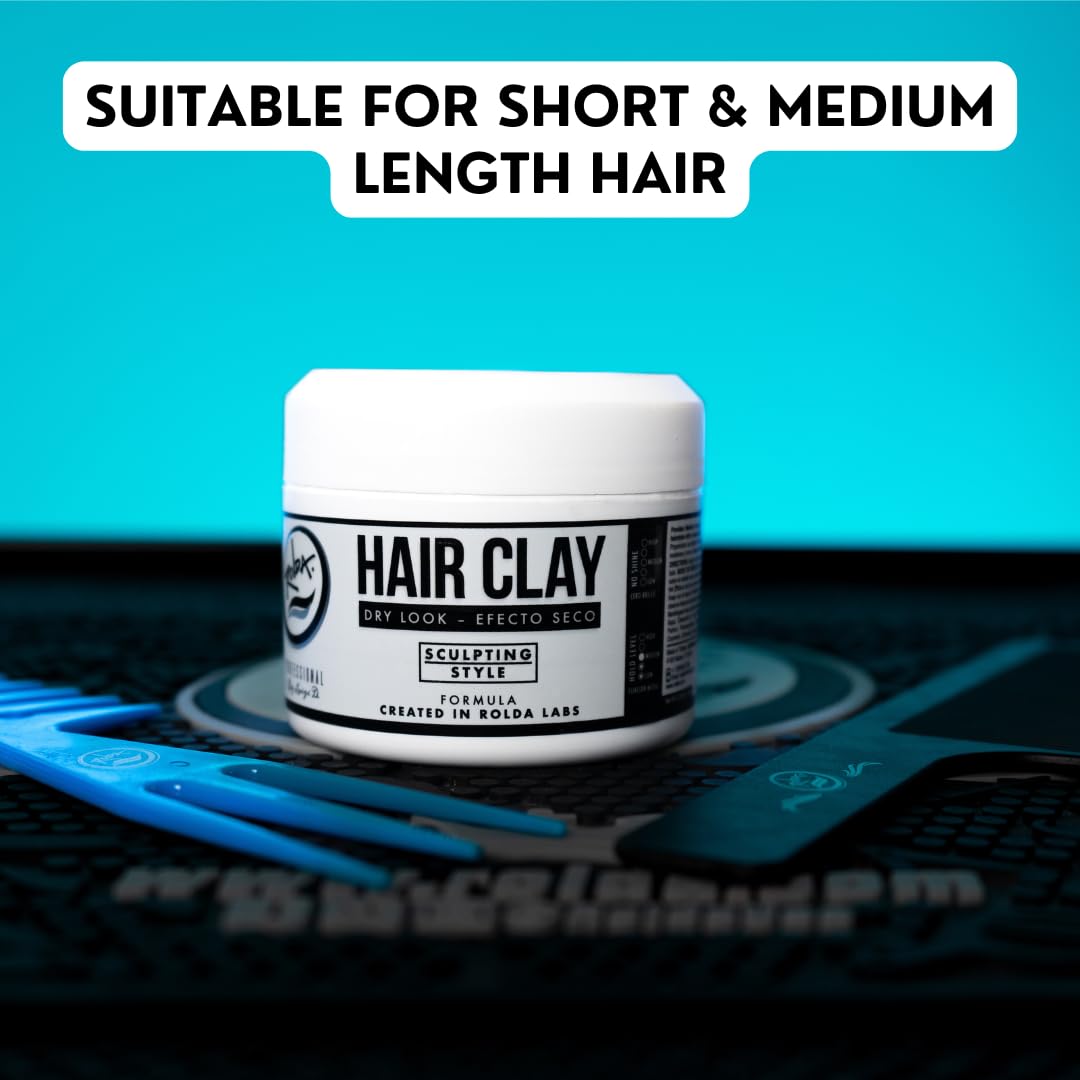 Rolda Hair Clay 5.29oz – Texture, Natural Matte Finish, Flexible Hold