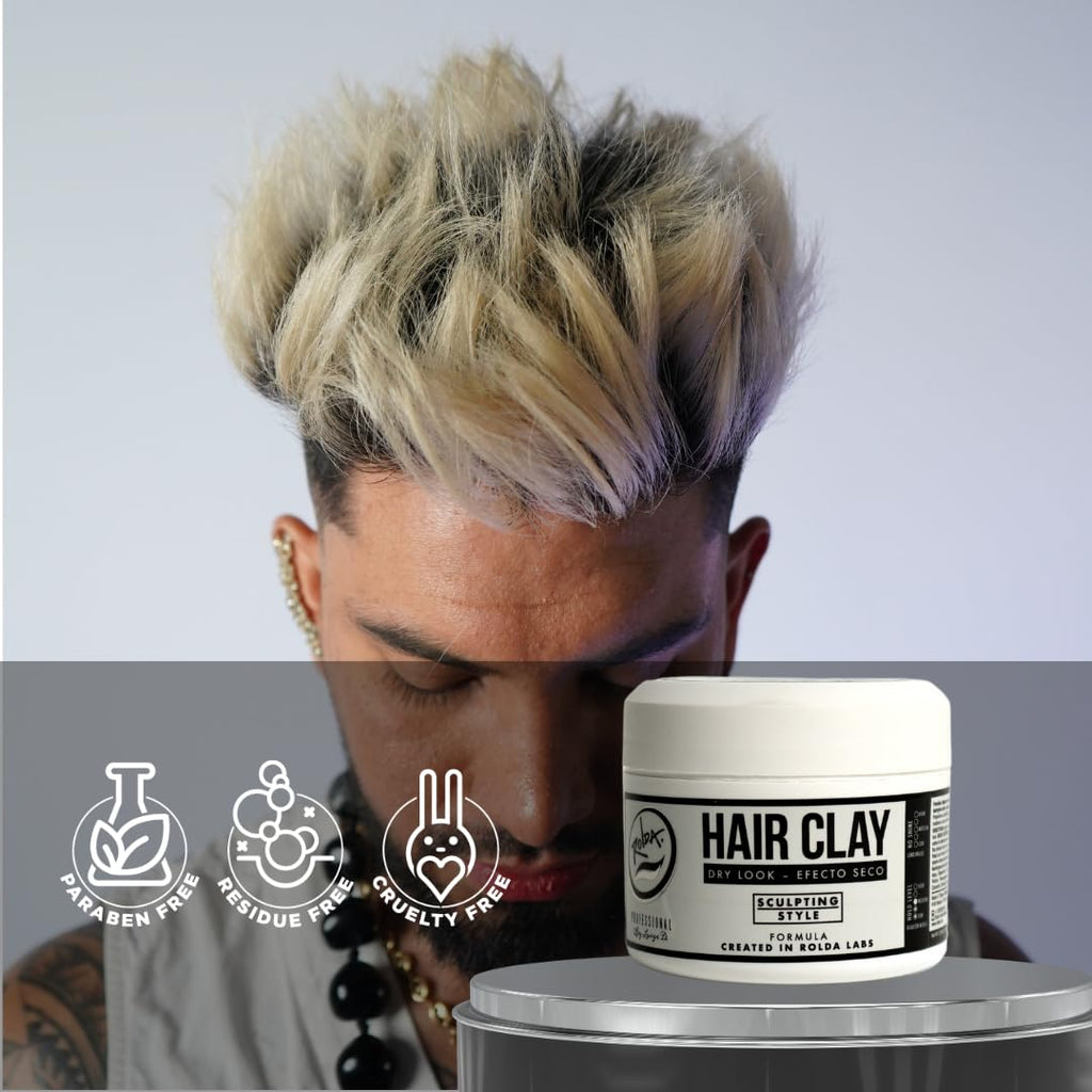 Rolda Hair Clay 5.29oz – Texture, Natural Matte Finish, Flexible Hold