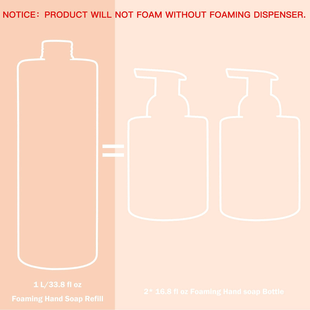 ROMIIE ZOI Foaming Hand Soap Refill Sandalwood — Gentle & Moisturizing, 1 L