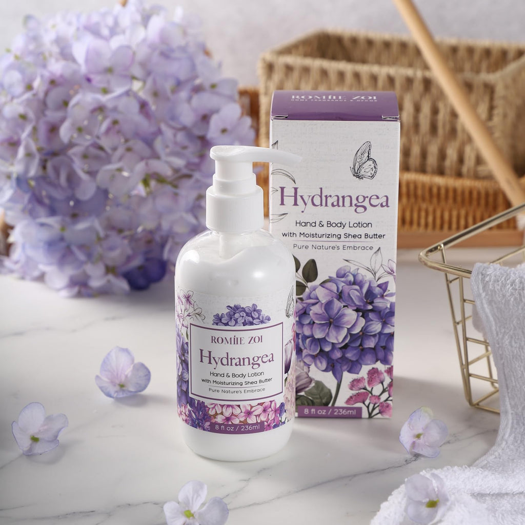 ROMIIE ZOI Hydrangea Daily Hand & Body Lotion with Shea Butter – 236 ml