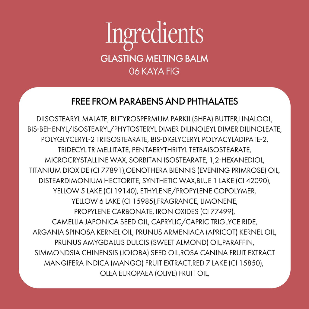 rom&nd Glasting Melting Balm - High Shine, Hydrating Tinted Lip Balm 0.12 oz (#06 Kaya Fig)
