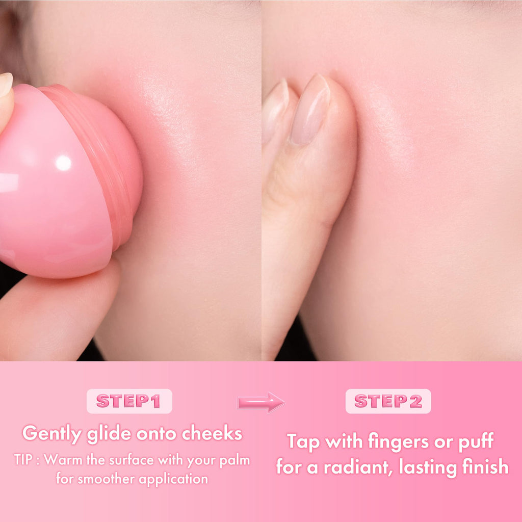 rom&nd JUICY ROLL CHEEK 02 Dragon Berry – Roll-On Liquid Blush for Clear, Dewy Glow