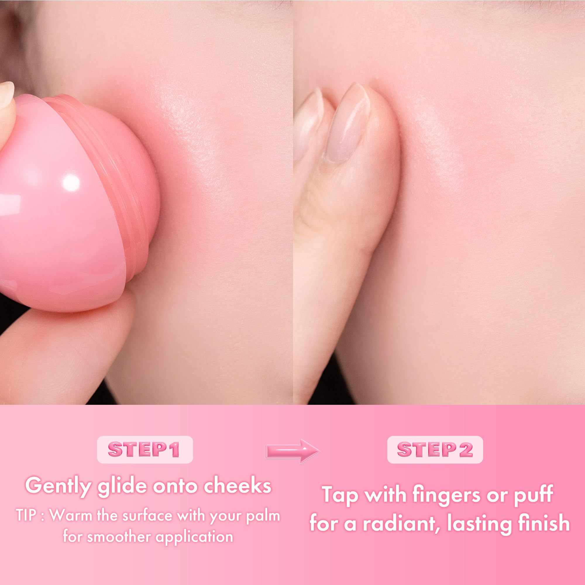 rom&nd JUICY ROLL CHEEK 02 Dragon Berry – Roll-On Liquid Blush for Clear, Dewy Glow