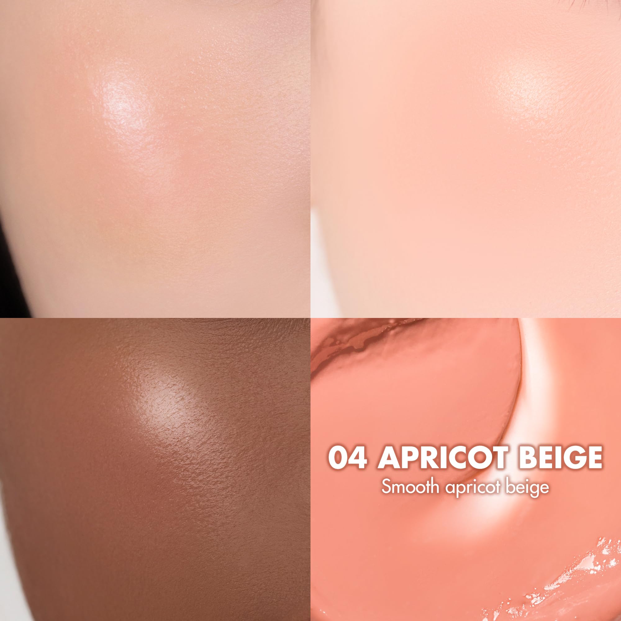 rom&nd JUICY ROLL CHEEK 04 Apricot Beige – K-Beauty Liquid Blush for Dewy, Natural Glow