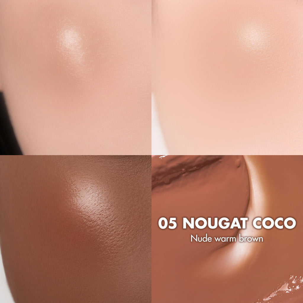 rom&nd JUICY ROLL CHEEK 05 Nougat Coco – K-Beauty Liquid Blush with Dewy Glow