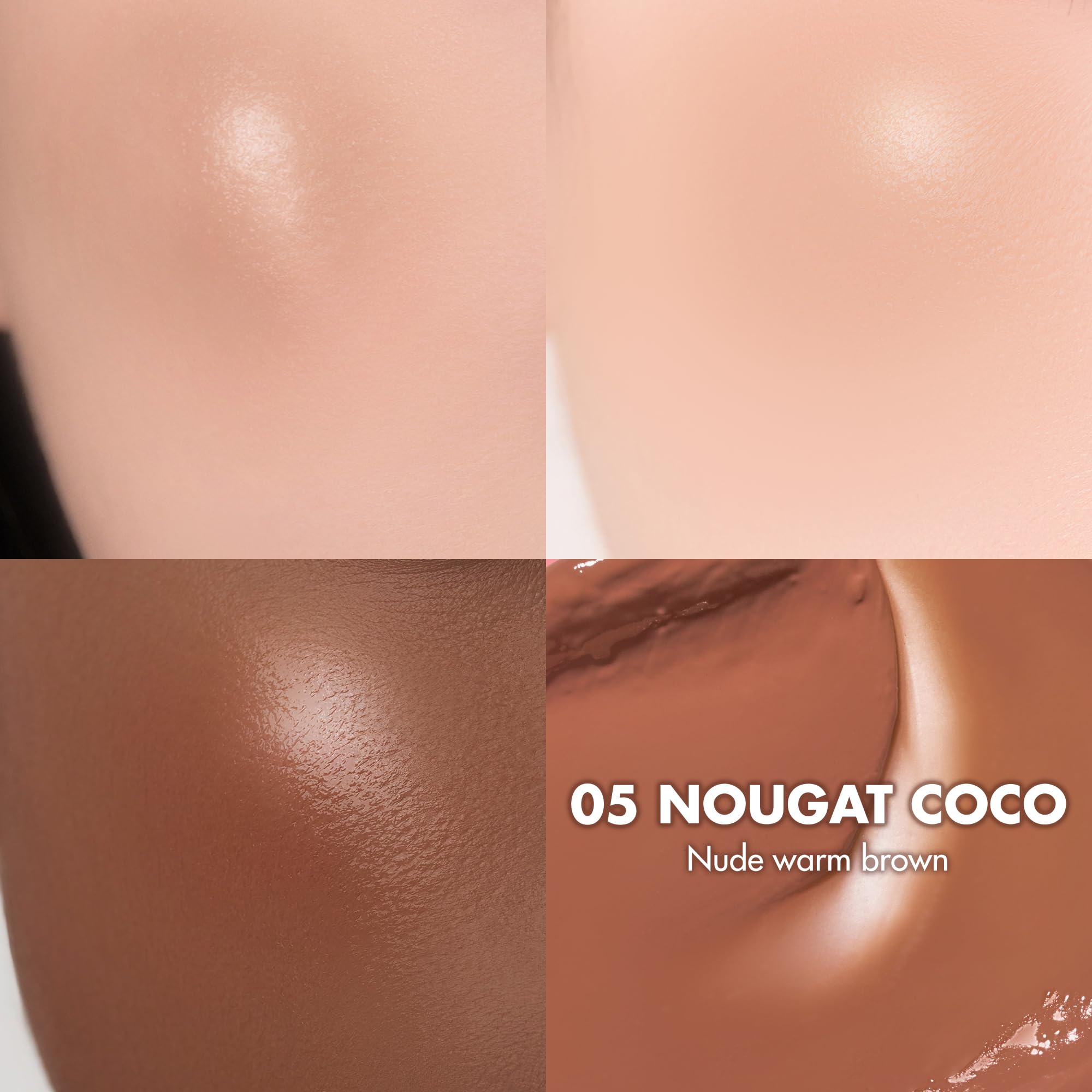 rom&nd JUICY ROLL CHEEK 05 Nougat Coco – K-Beauty Liquid Blush with Dewy Glow