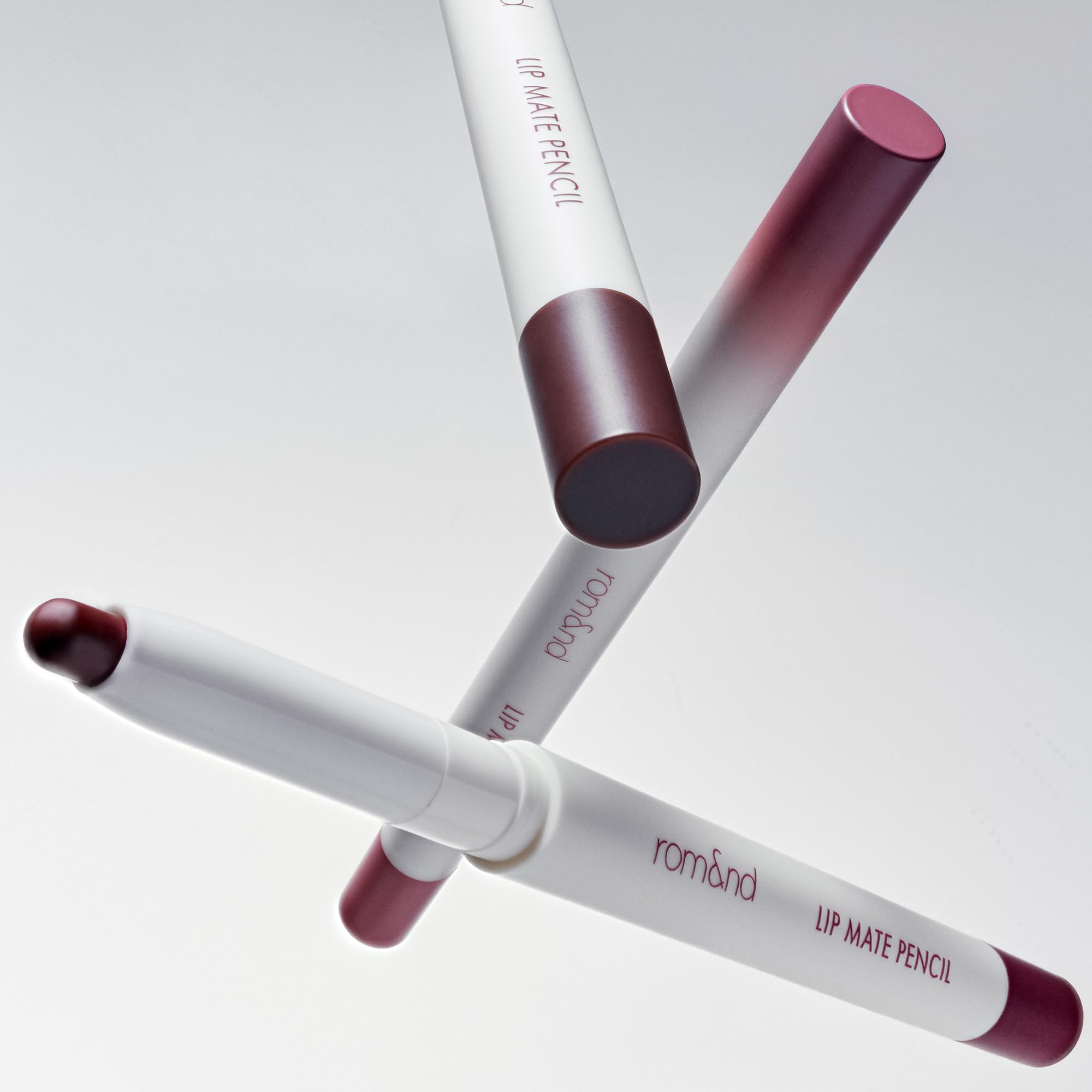 rom&nd Lip Mate Pencil 07 Fig Spread — Precision Lip Liner with Built-in Blending Brush