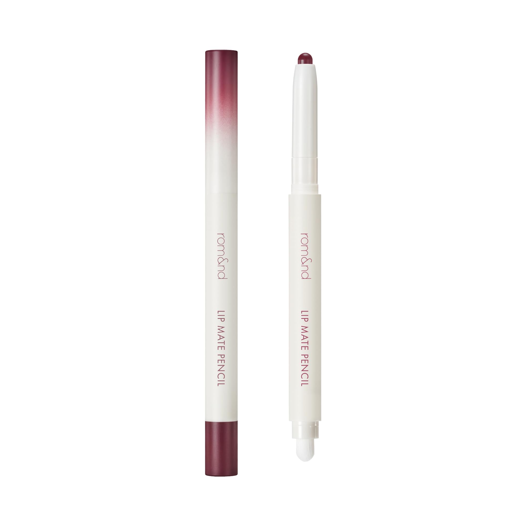 rom&nd Lip Mate Pencil 09 Plum Burgundy – Precision Lip Liner for Natural Overlining & Semi-Matte Lips