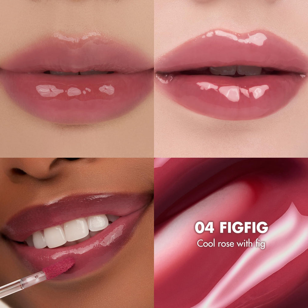 rom&nd THE JUICY LASTING TINT 04 FIG FIG | Rosy Plum Lip Stain Gloss