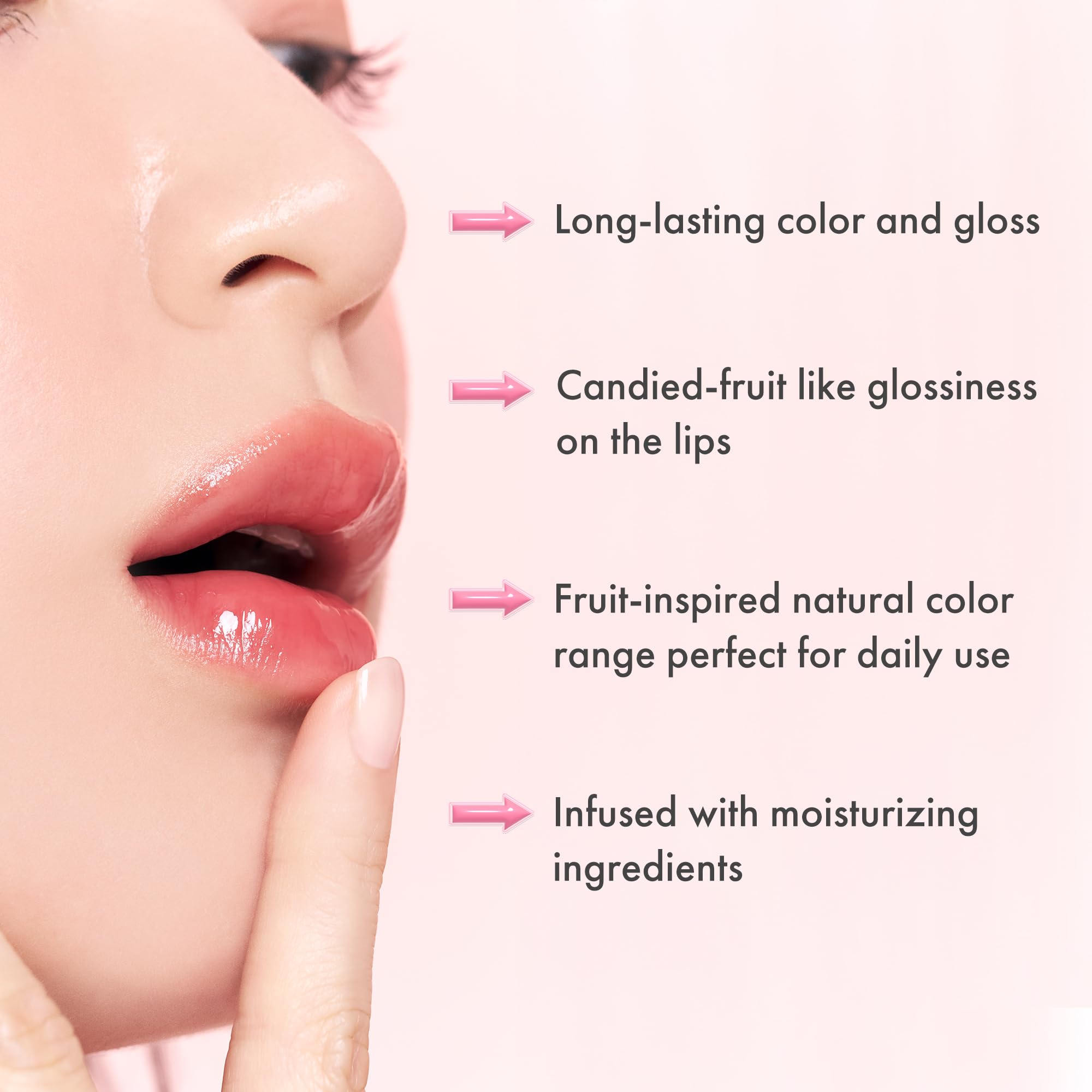 rom&nd THE JUICY LASTING TINT 04 FIG FIG | Rosy Plum Lip Stain Gloss