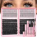 Rootoo Lash Clusters Kit 200D+200D | DIY Manga Lashes 12-22mm