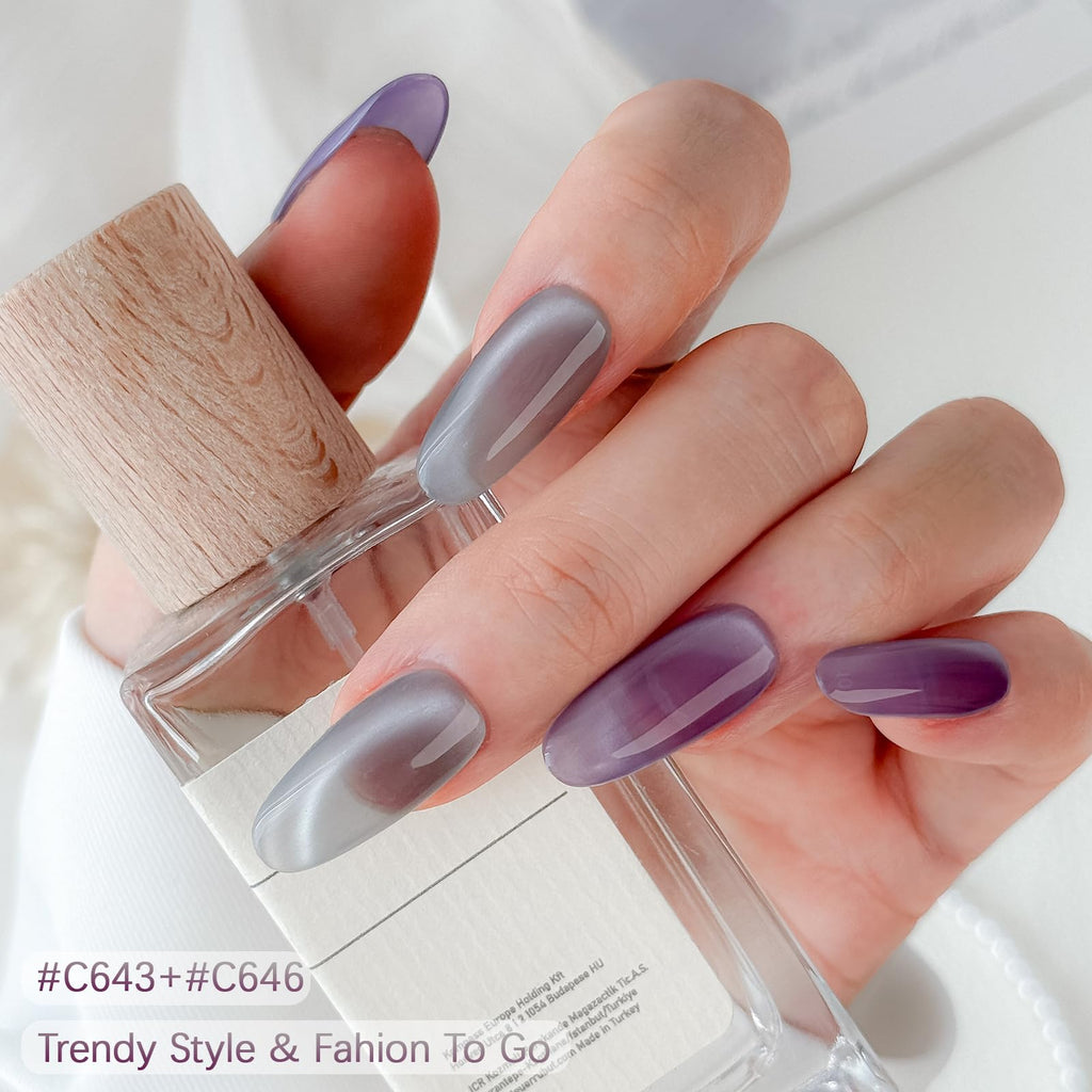 ROSALIND Cat Eye Gel Nail Polish – 8-Color Magnetic Jelly Gel Collection with Magnet