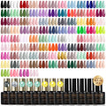 ROSALIND 100PCS Gel Nail Polish Set: 92 Colors + 8 Base/Top Coats – Starter Kit