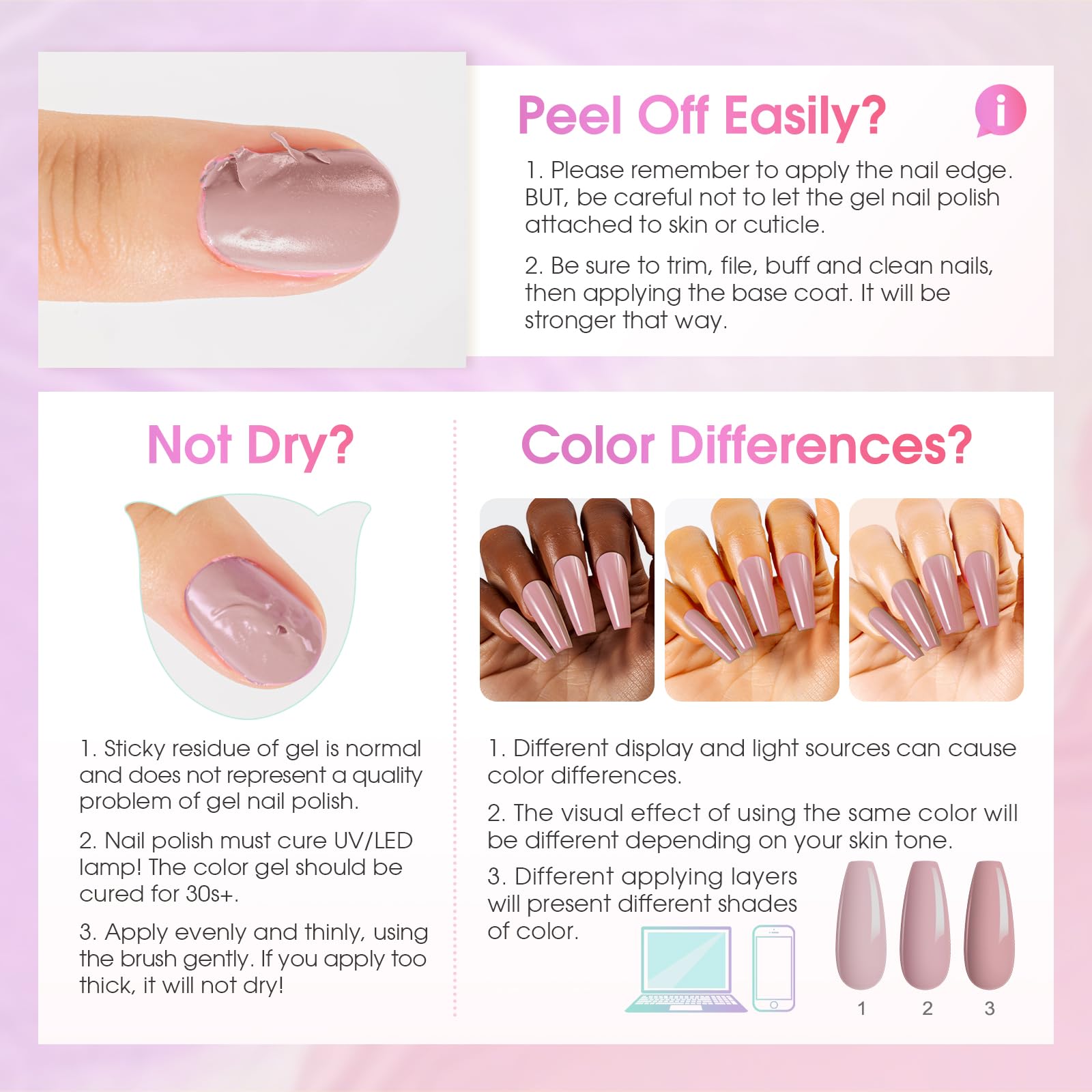 ROSALIND Cat Eye Gel Nail Polish – 8-Color Magnetic Jelly Gel Collection with Magnet
