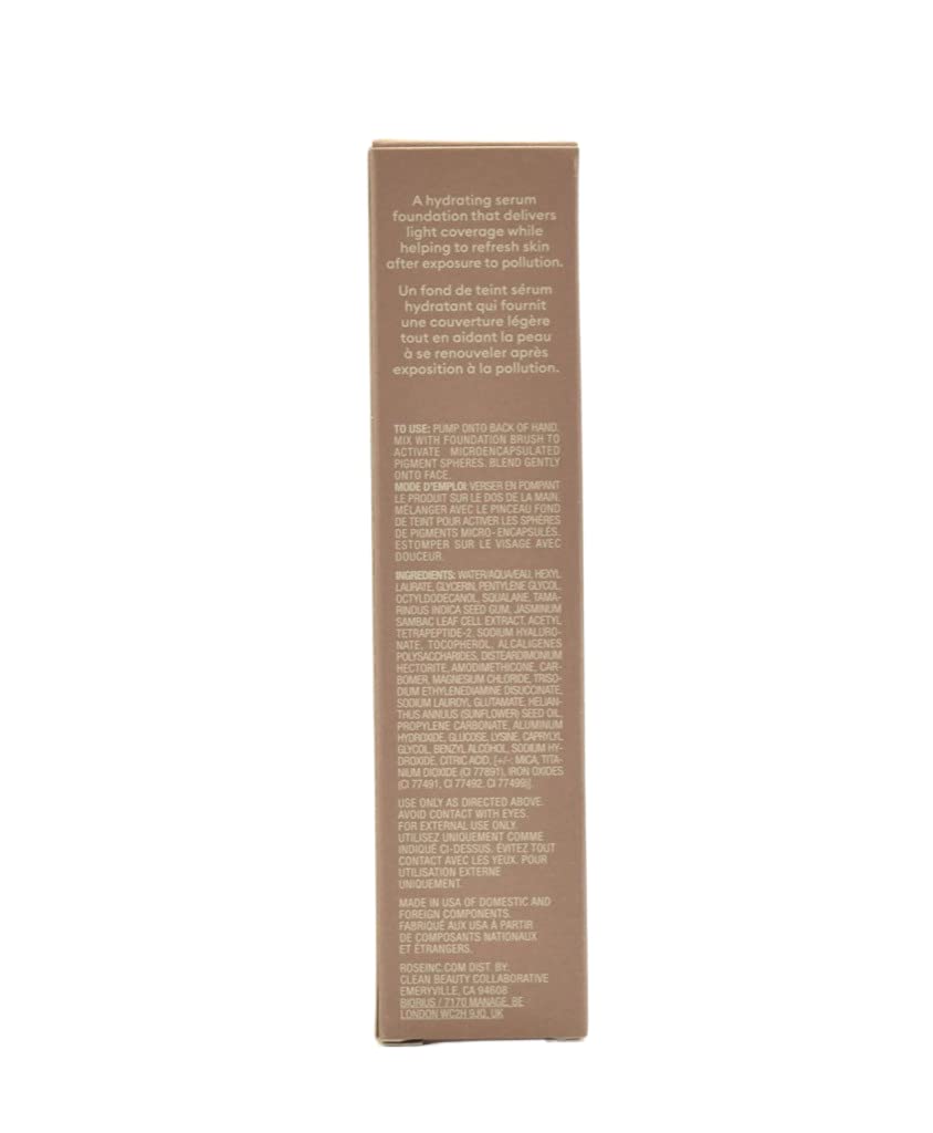 ROSE INC Skin Enhance Non-Comedogenic Skin Tint Serum Foundation 30 | Breathable, Luminous Coverage
