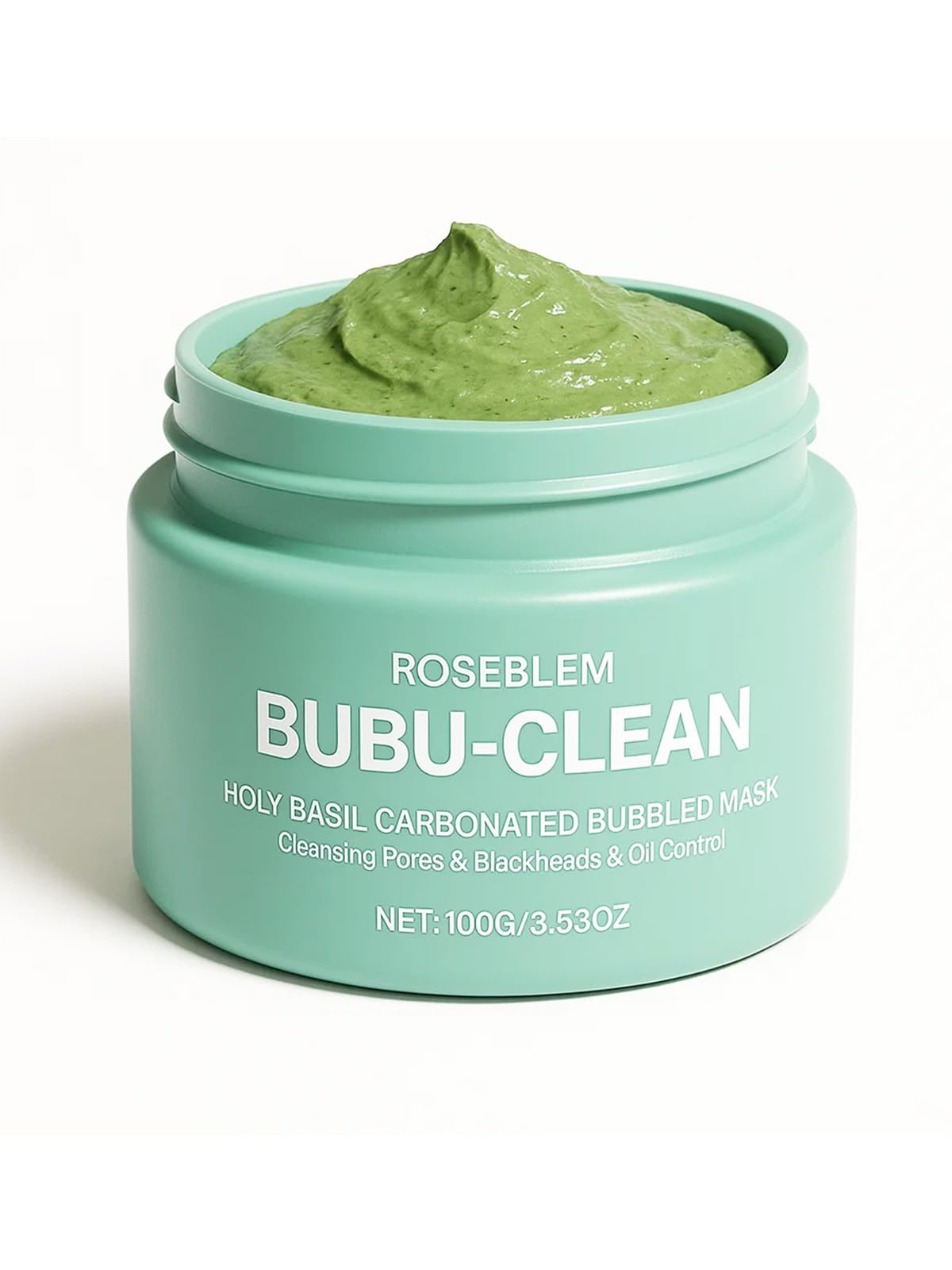 Roseblem Holy Basil Bubble Deep Mask – Carbonated Clay for Pore Cleansing & Oil Balance (3.53 oz)