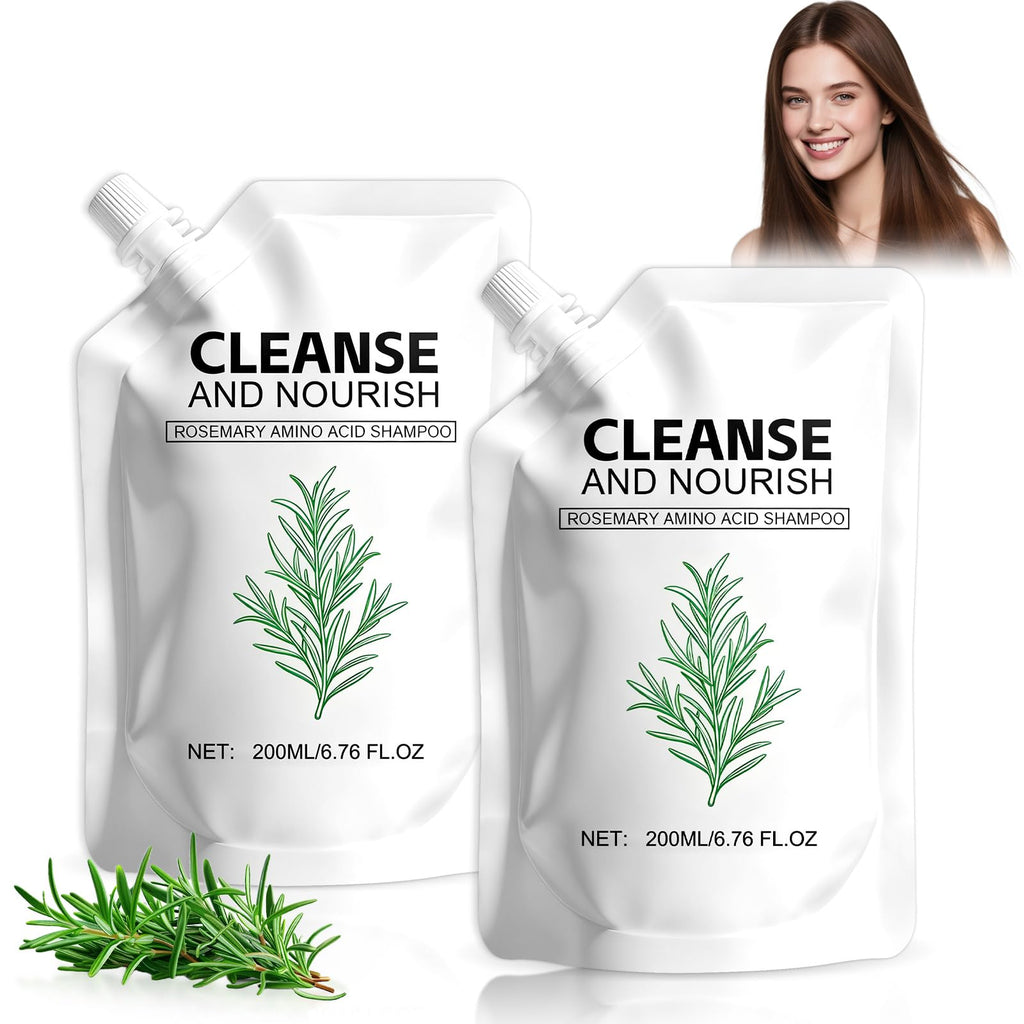 Rosemary Amino Acid Shampoo – Strengthen Scalp and Support Thinning Hair, 2-Pack (200 ml each)