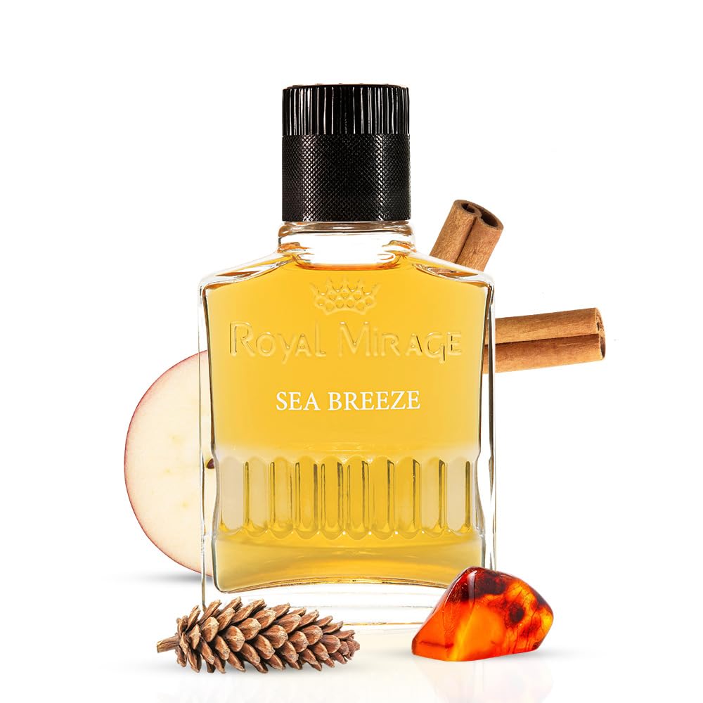 Royal Mirage Sea Breeze Aftershave for Men – Fresh Woody-Spicy Scent, 3.4 oz